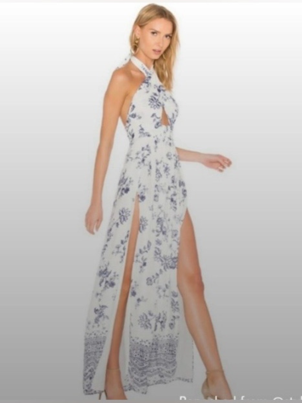 The Jetset Diaries Zulu Maxi Summer Coastal Aesthetic Dress Size M